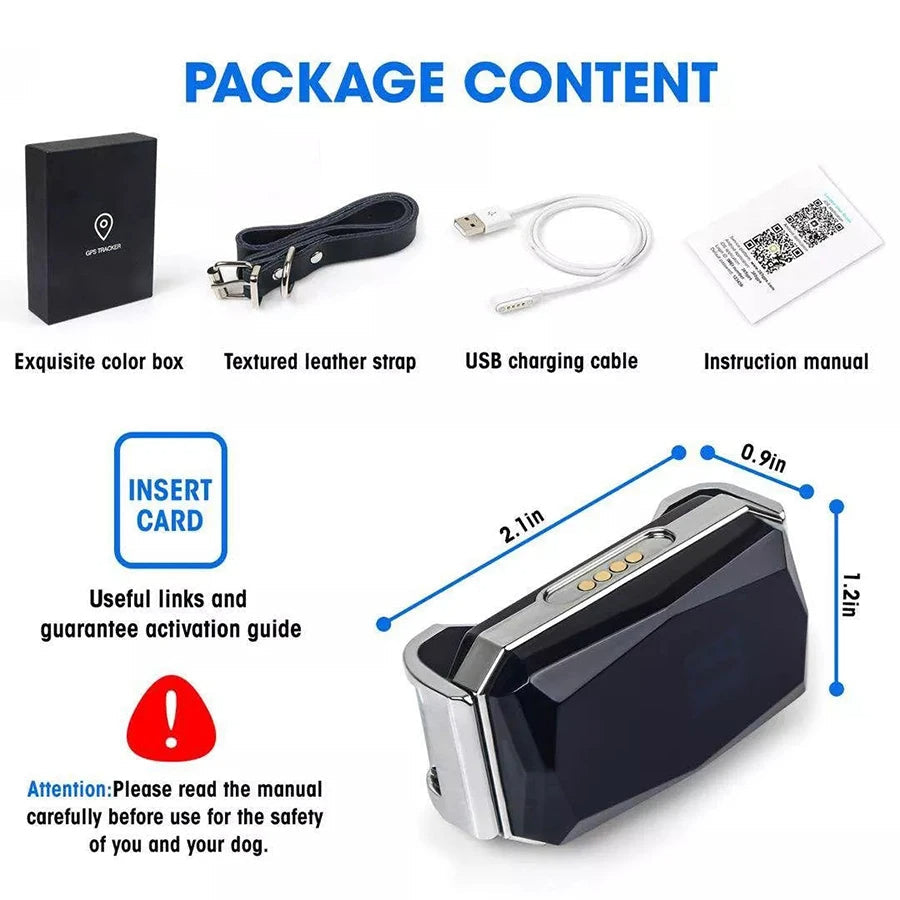 Accurate Pet GPS Tracker Collar for Dogs Cats Easy Use