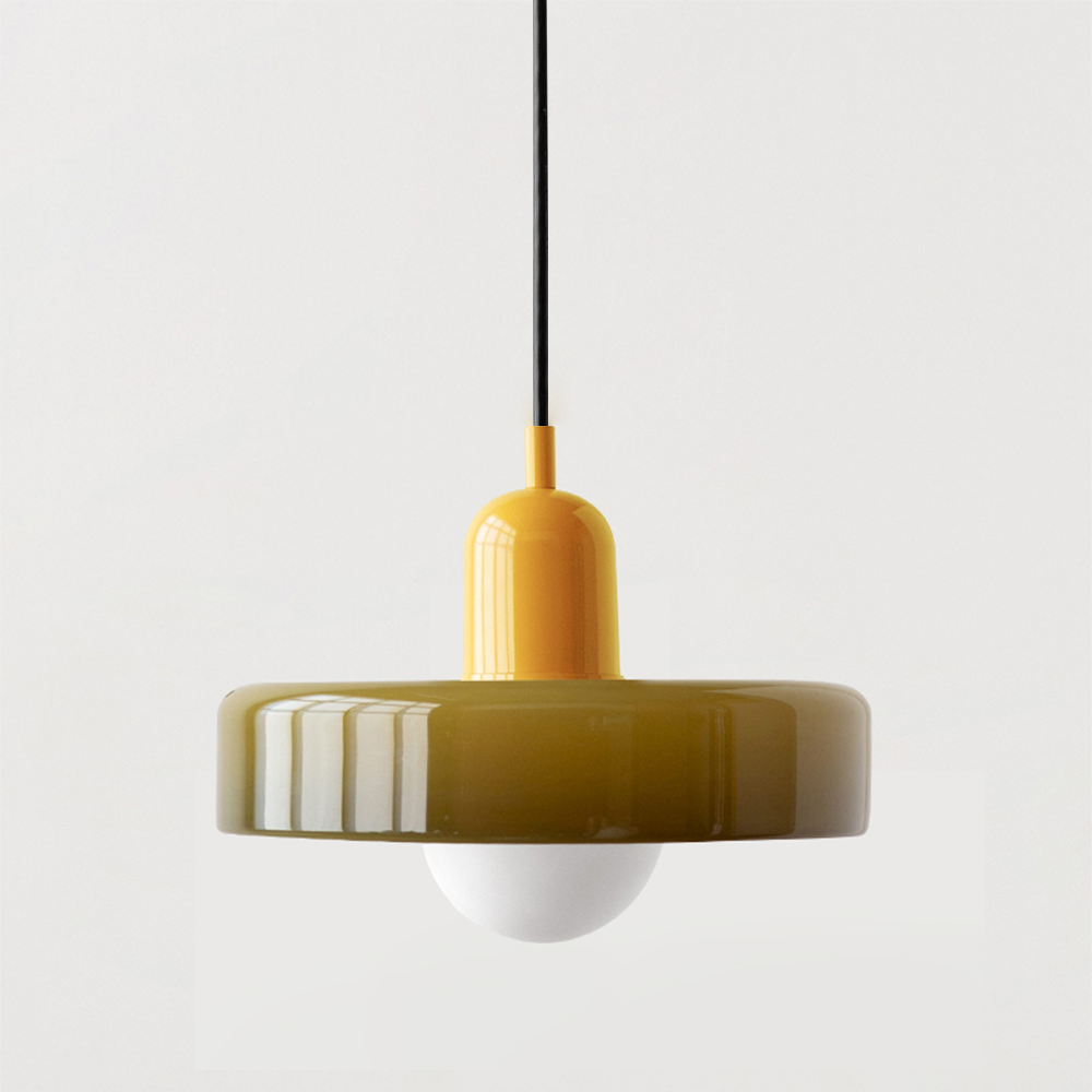 Vibrant Glass Modern Pendant Lighting for Dining Areas