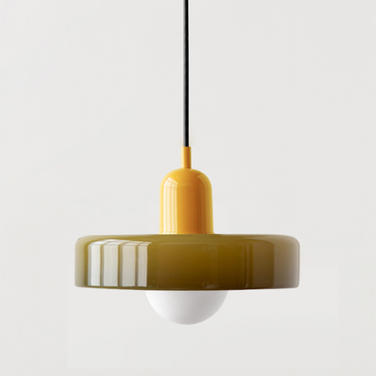 Vibrant Glass Modern Pendant Lighting for Dining Areas