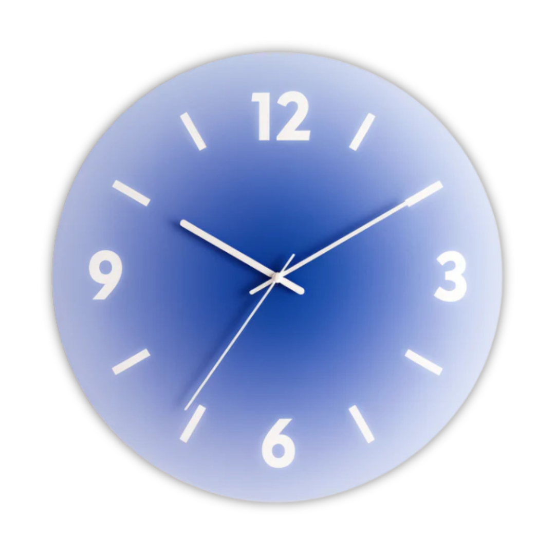 Silent Modern Glass Wall Clock