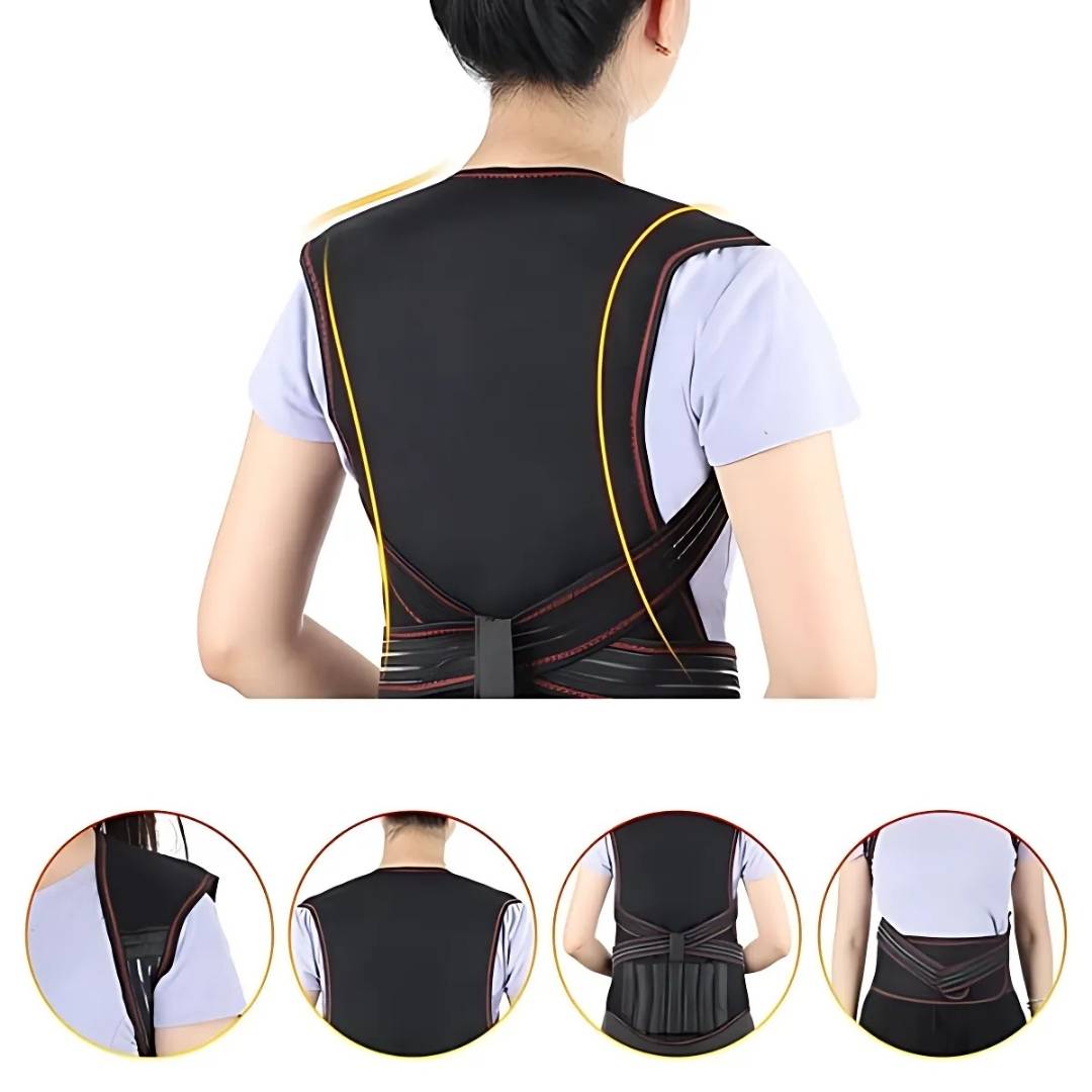 Comfortable Adjustable Back Support With Heat Therapy
