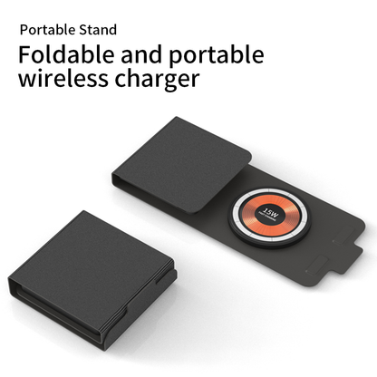 Portable 3-in-1 Fabric Organizer and Qi Charger