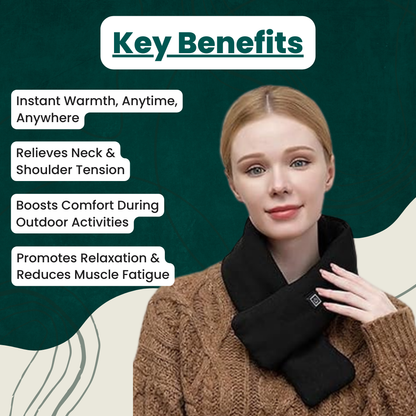 Warm Heated Neck Wrap for Cold Winter Relief