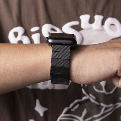Thin Carbon Fiber Smart Watch Band with Durable Cover