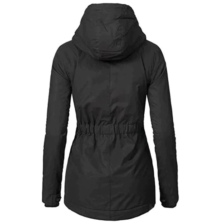 Warm Quilted Waterproof Parka Coat for Ladies
