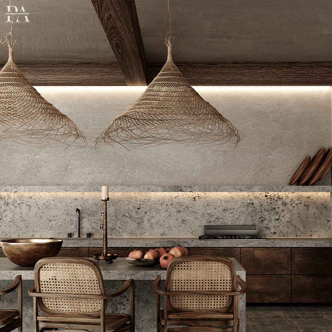 Rustic Wooden Pendant Lamp