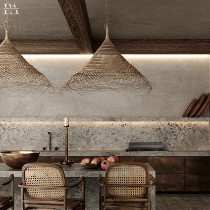 Rustic Wooden Pendant Lamp