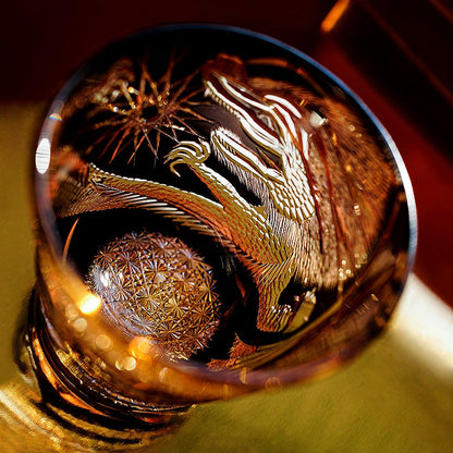 Luxury Handmade Dragon Whisky Glass Gift Set