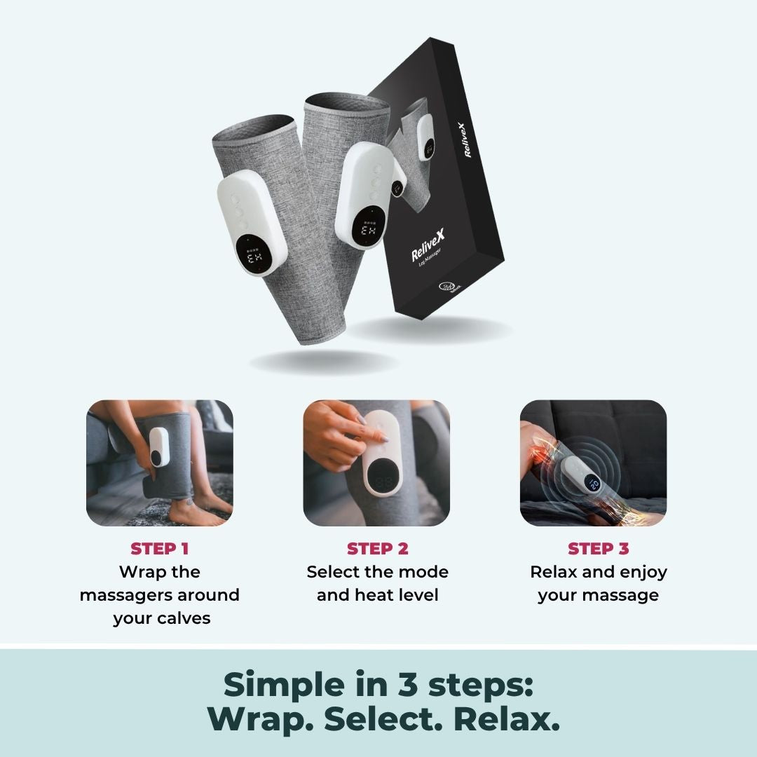 Relaxing 3-In-1 Leg Compression Massager for Home Use