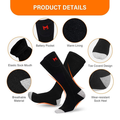 Warm Electric Heated Socks for Men and Women
