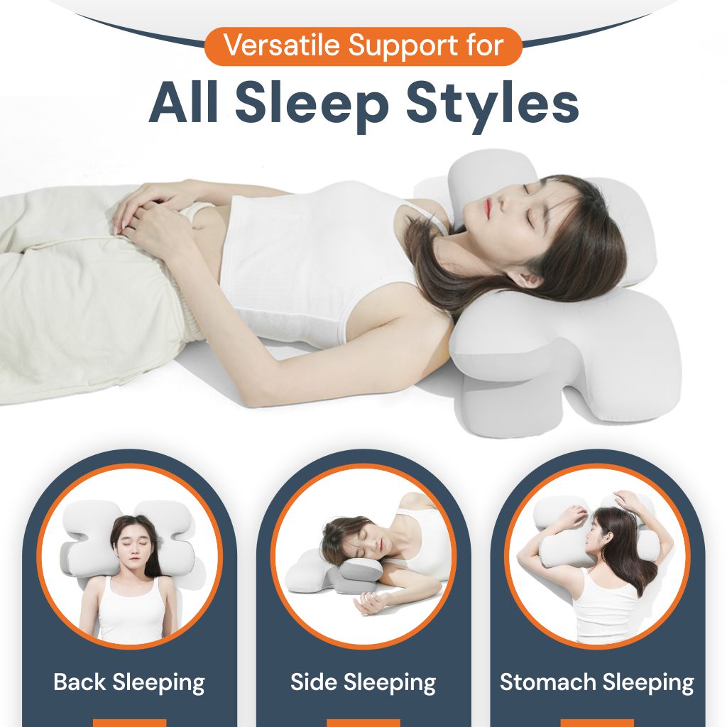 Contour Memory Foam Side Sleeper Pillow with Washable Cover