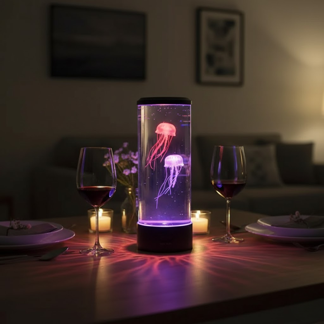 Soothing LED Jellyfish Table Lamp