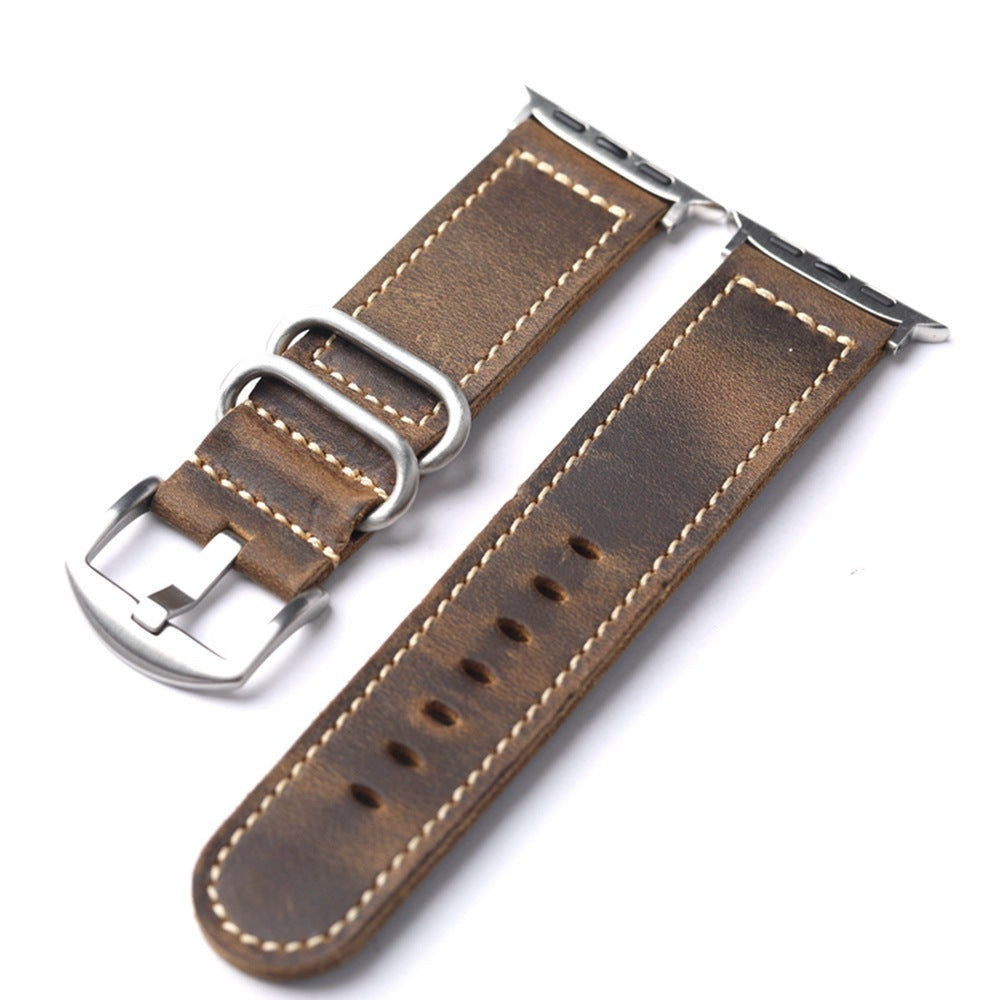Classic Genuine Leather Apple Watch Strap