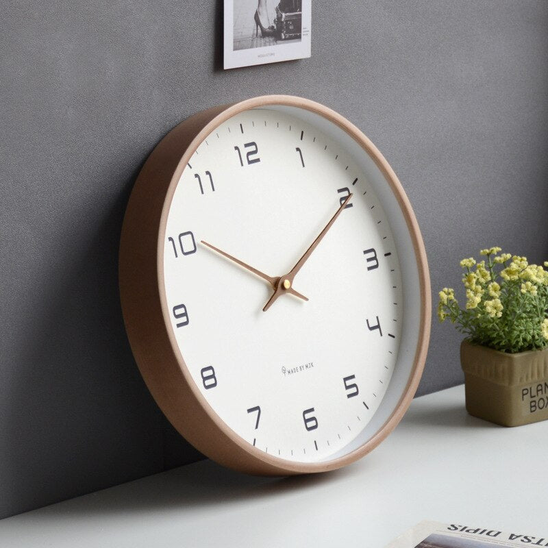 Simple Wooden Wall Clock For Home And Office
