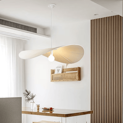 Rustic Linen Hanging Lamp
