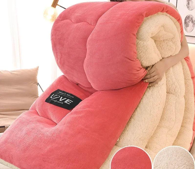 Plush Oversized Soft Double Layer Fleece Throw Blanket