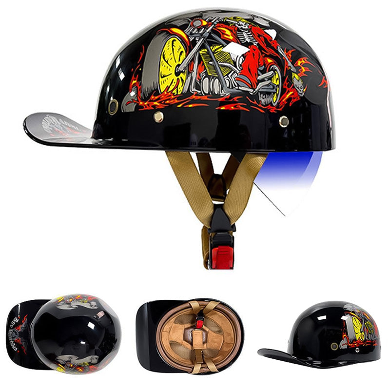 Durable Motorcycle Street Bike Helmet DOT Certified