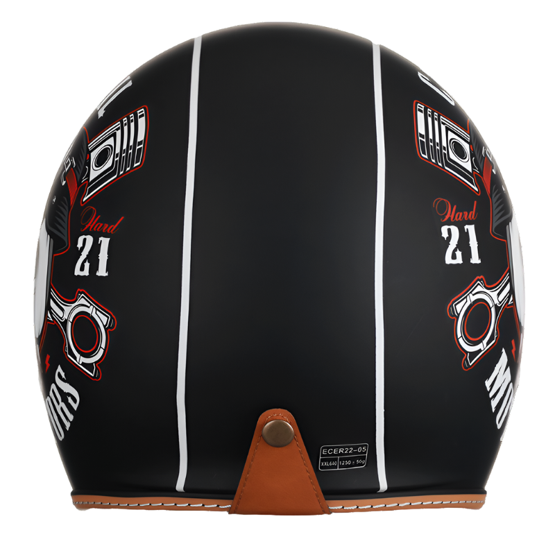Lightweight Open Face Motorcycle Helmet with Strong ABS Shell