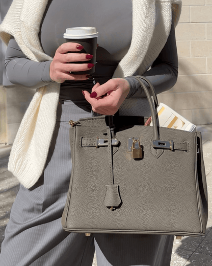 Classic Faux Leather Tote Bag for Daily Use