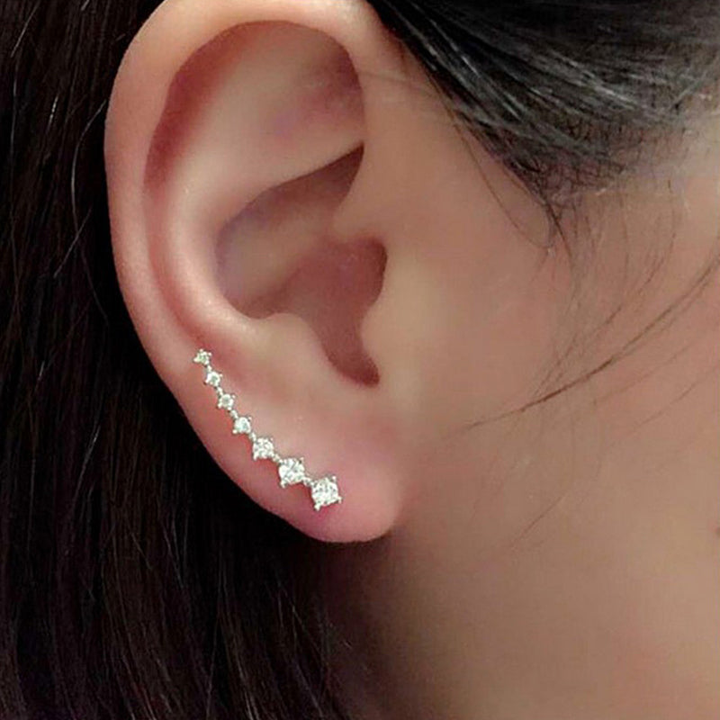 Sparkling Diamond Stud Earrings