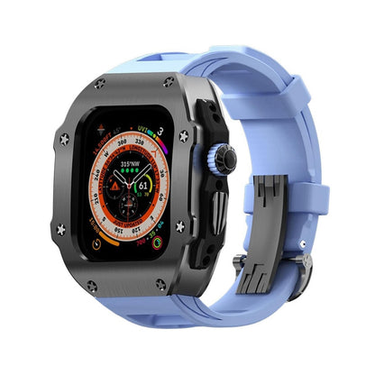 Durable Rubber Band & Metal Case for Apple Watch Ultra
