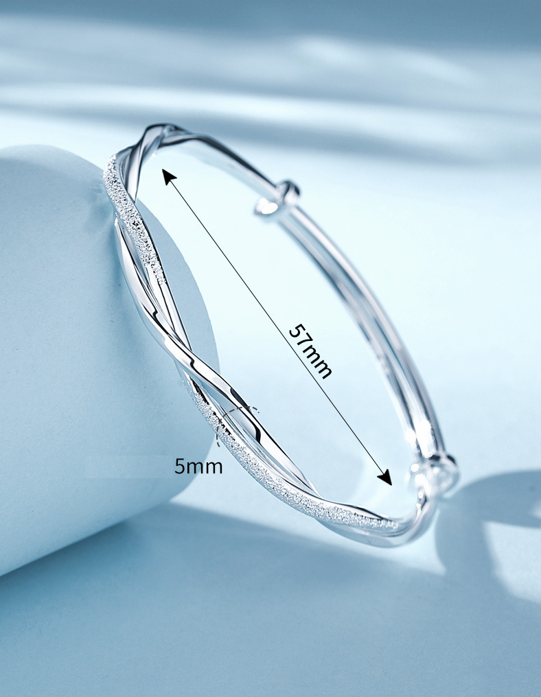 Elegant Woven Silver Bracelet for Women Classic Jewelry