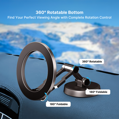Strong Car Phone Holder with Adjustable Magnetic Base