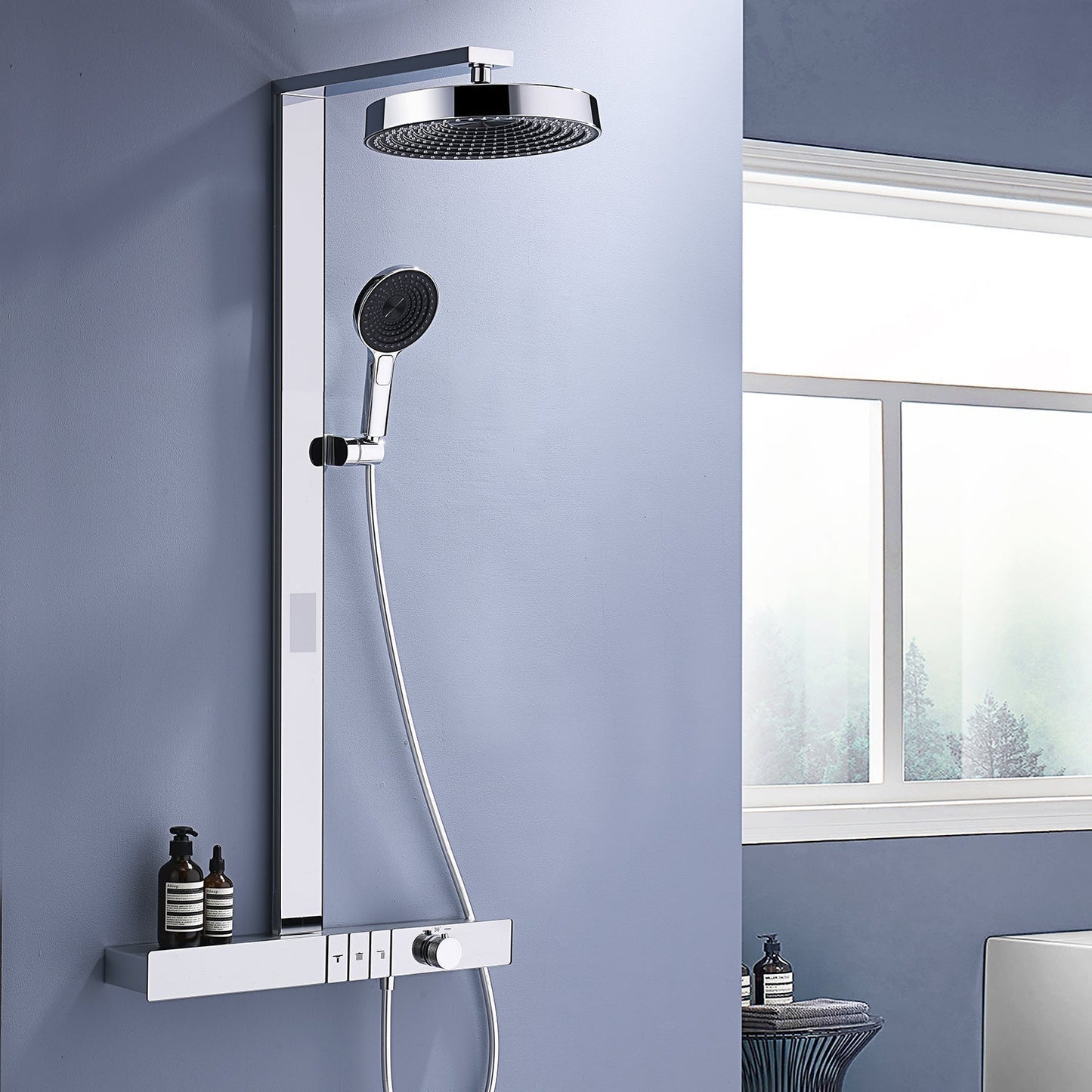 Luxury Shower System with Rain Showerhead