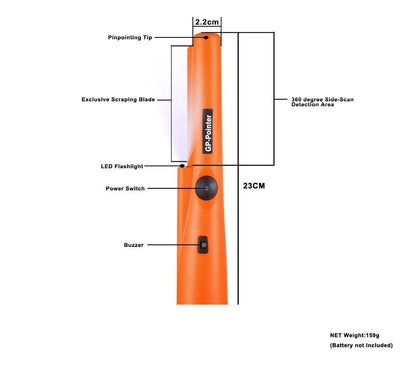 Professional Underground Metal Detector With Audio Alerts