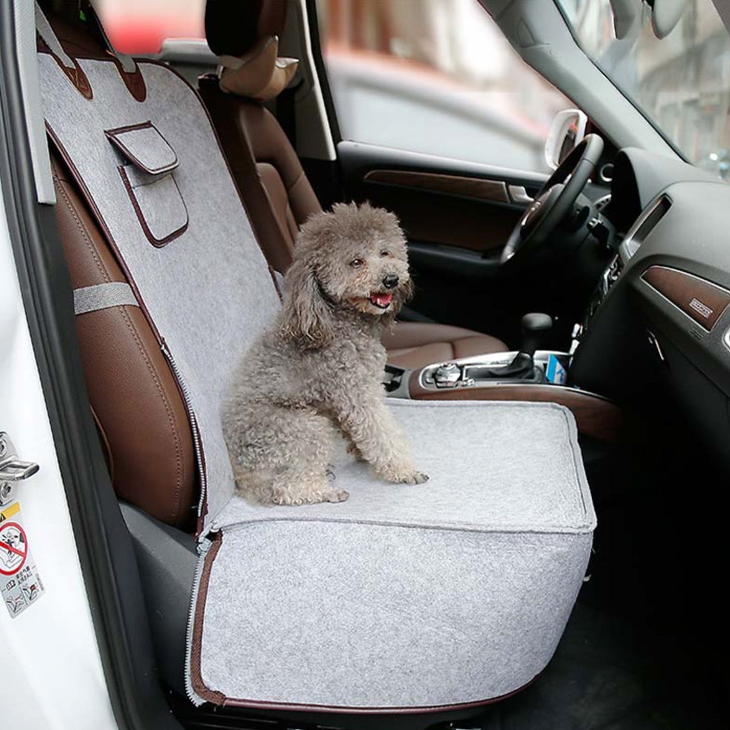 Pet Felt Car Dog Seat - Safe, Cozy, and Long Lasting