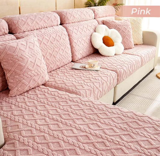 Plush Universal Fit Elastic Sofa Slipcover