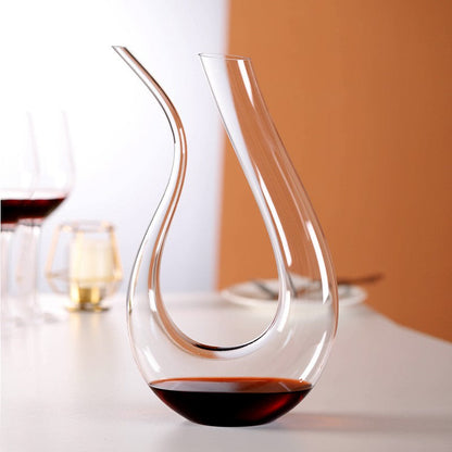 Luxury Clear Glass Wine Carafe for Aerating