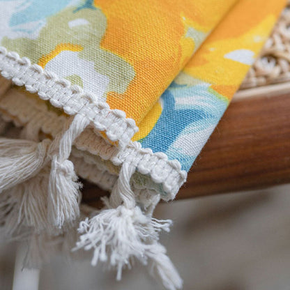 Bright Floral Lightweight Window Curtain
