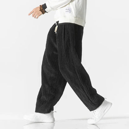 Comfortable Corduroy Wide Leg Jogging Pants