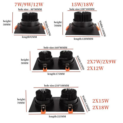 Bright LED rechargeable Spotlight