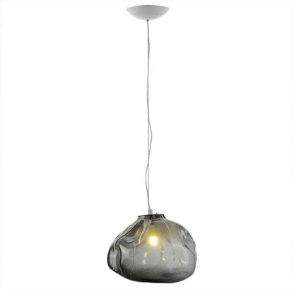 Elegant Glass Drop Chandelier With Metal Frame