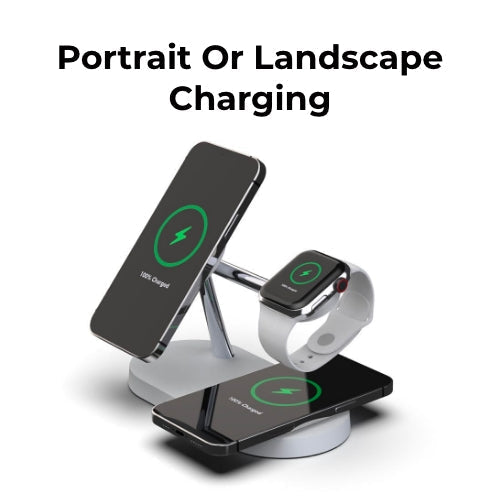 Fast 4-in-1 Wireless Charging Pad for iPhone and Accessories