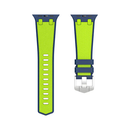 Stylish Dual Tone Apple Watch Silicone Strap