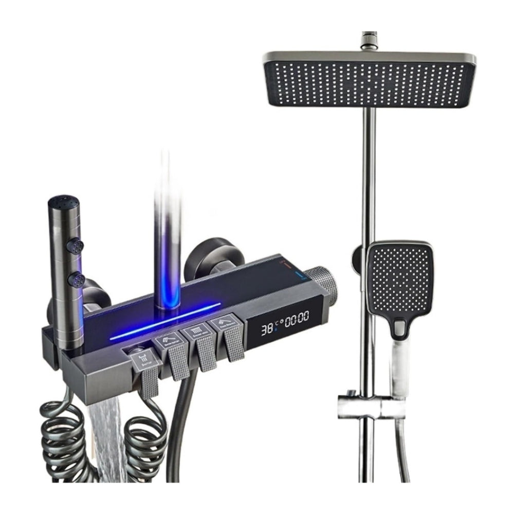 Luxury Digital Shower System With Thermostatic Mixer Faucet