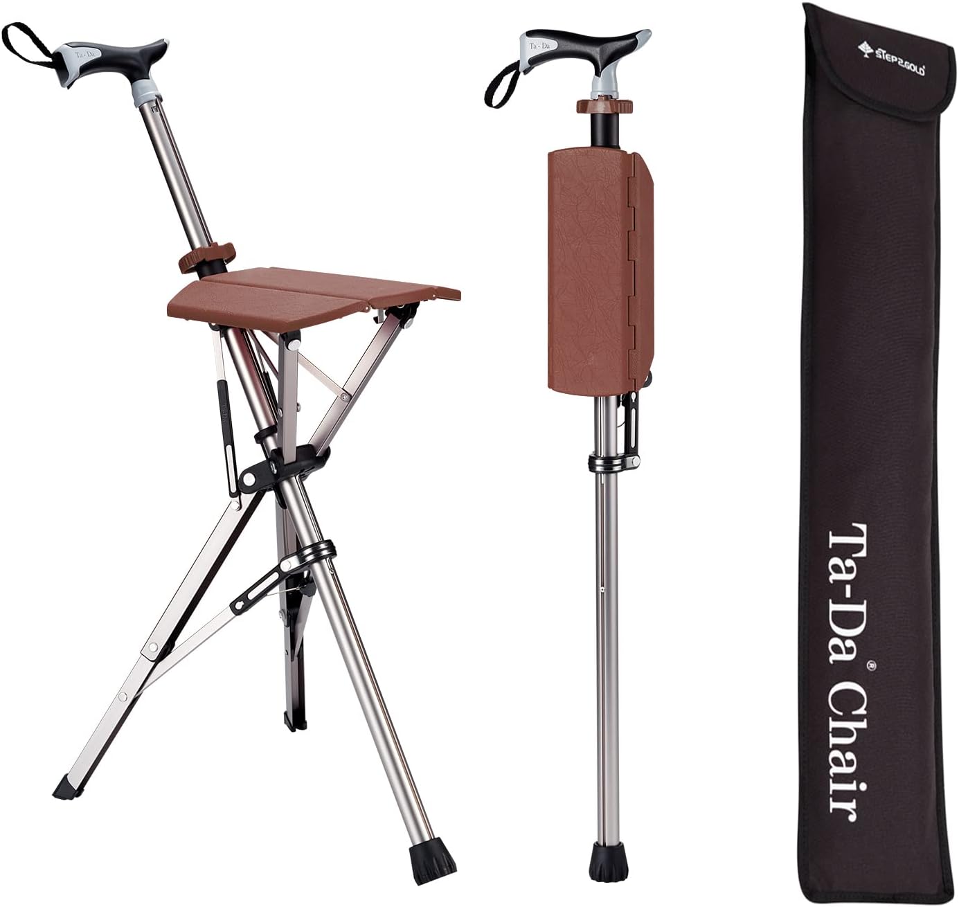 Portable Hiking Staff with Integrated Rest Seat