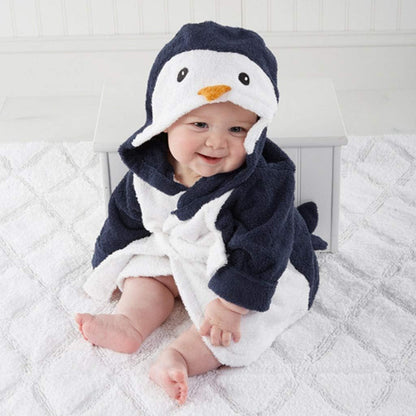 Cute Animal Hooded Towel for Kids Super Soft Cotton