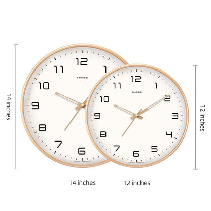 Rustic Wooden Round Wall Clock for Home Decoration
