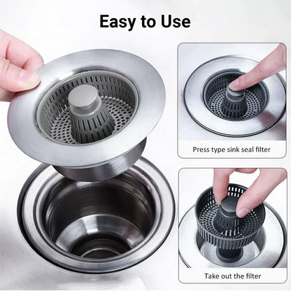 Practical 3-in-1 Kitchen Sink Organizer