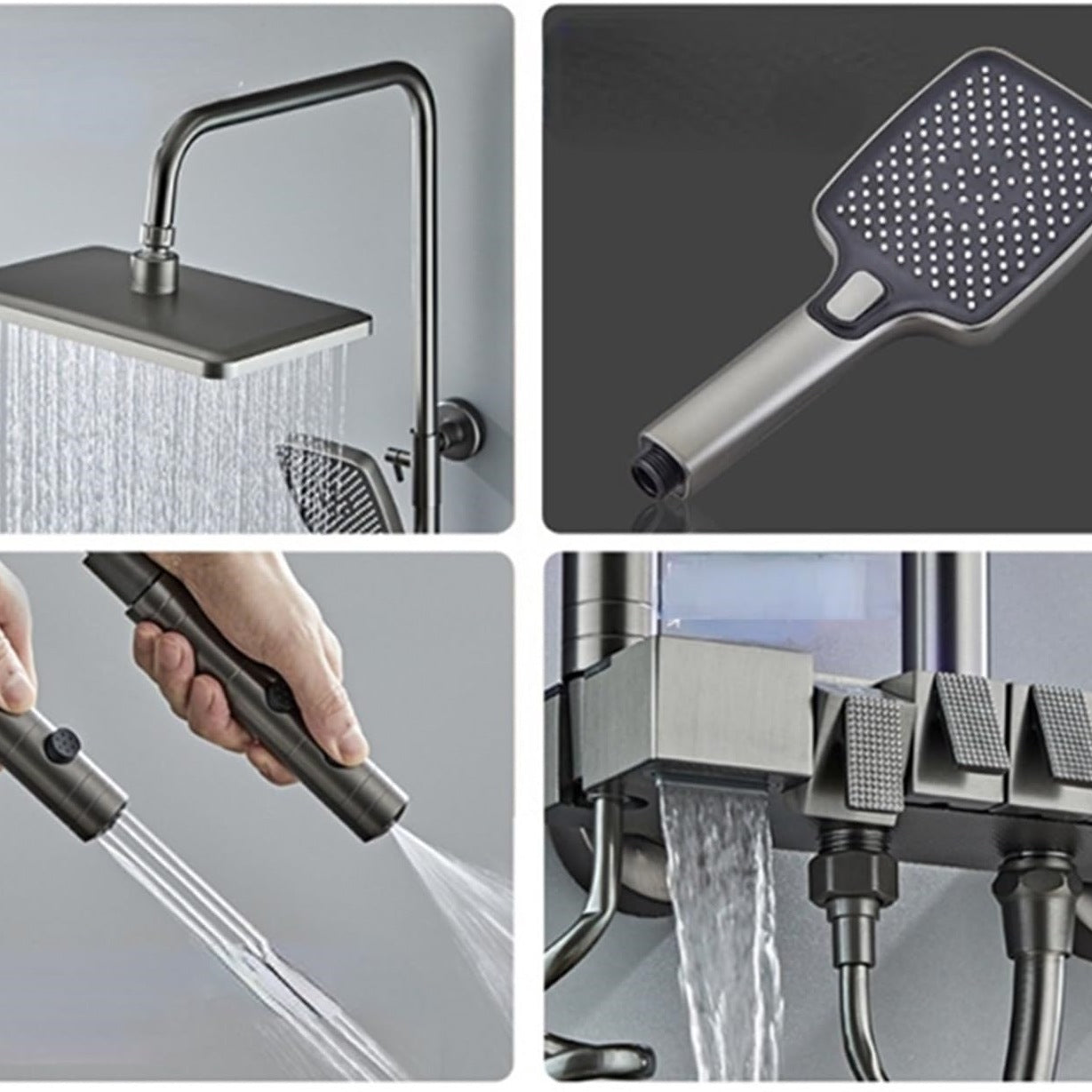 Luxury Digital Shower System With Thermostatic Mixer Faucet