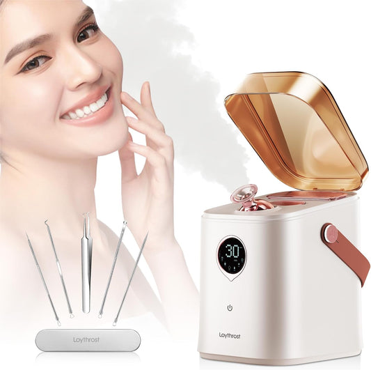 Advanced 6-in-1 Facial Steamer for Deep Pore Cleansing - Lusomart