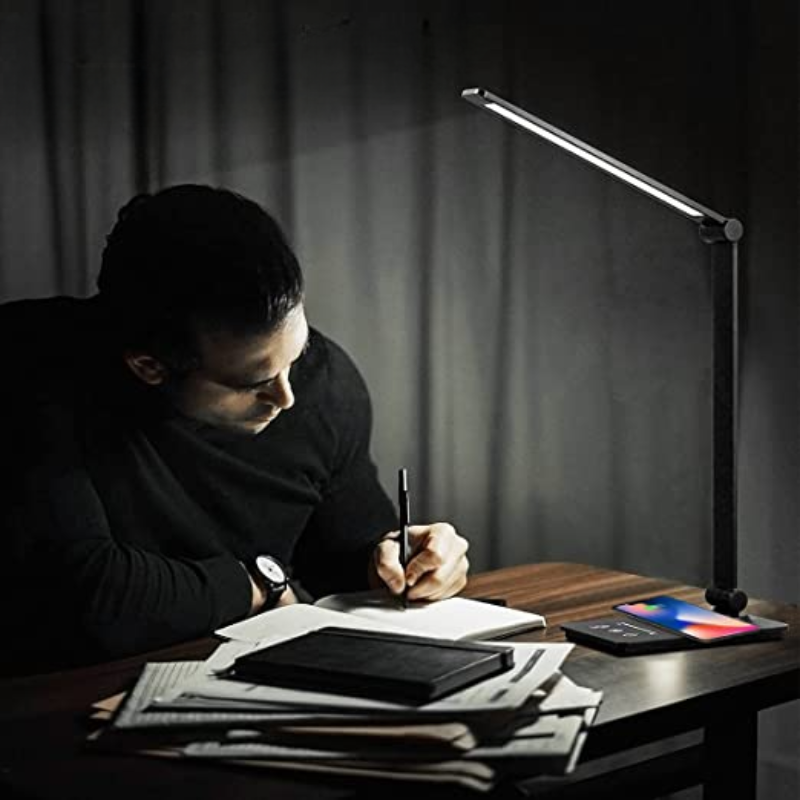 Smart LED Desk Light with Wireless Charger