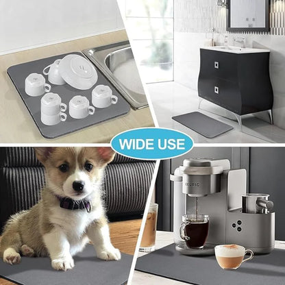 Waterproof Kitchen Counter Mat Dish Drying Pad