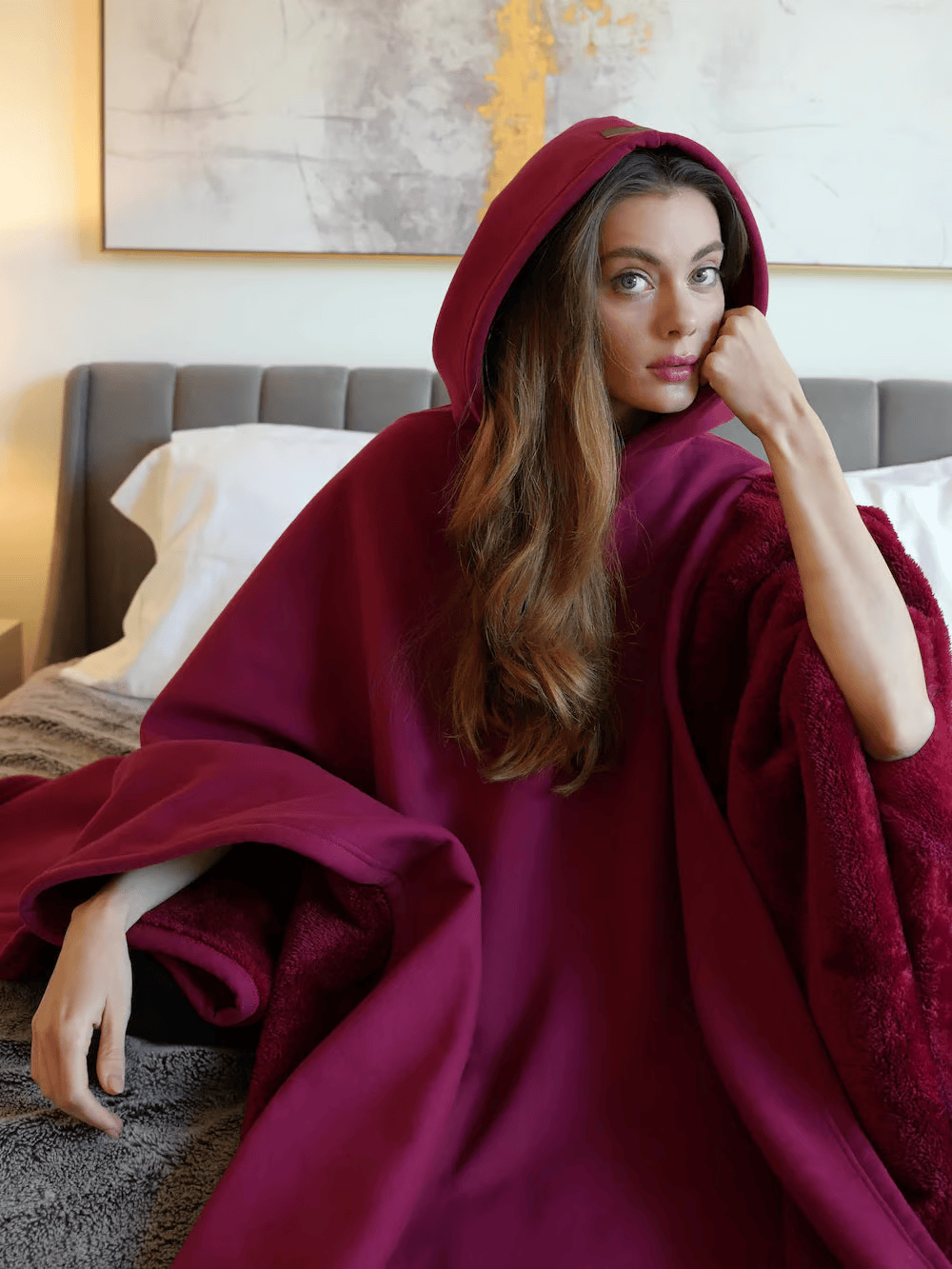 Comfortable Arctic Hoodie Soft Cozy Fleece Jacket