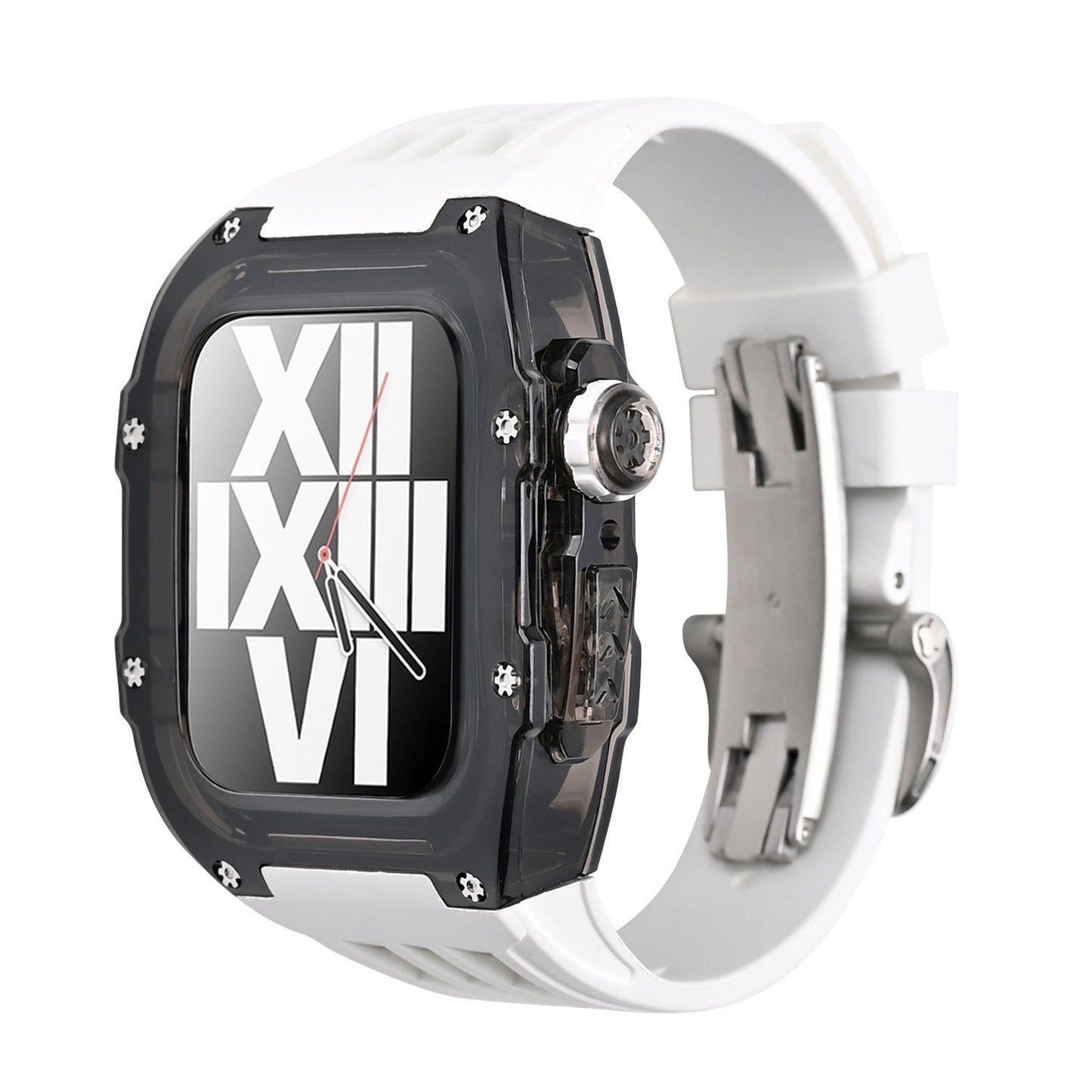 Premium Fluoro Band & Black Case Kit For Apple Watch