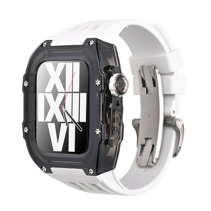 Premium Fluoro Band & Black Case Kit For Apple Watch